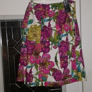 Lane Bryant Flower Skirt